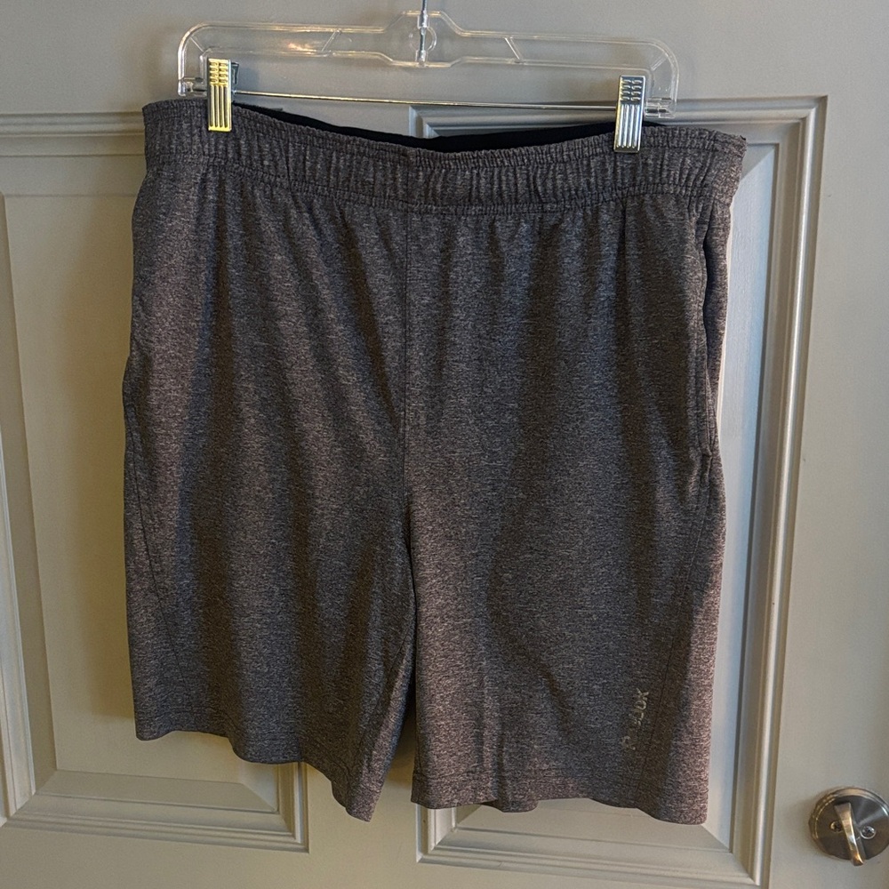 Reebok Men's Dark Gray Athletic Shorts
